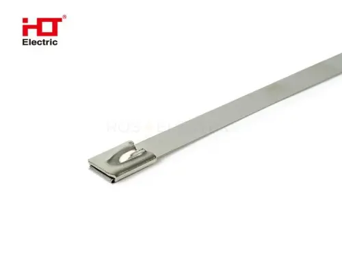 Хомут AISI 304 из нержавеющей стали, 7.9x500 (уп./100 шт.) HLT ELECTRIC 084-01-313 - Ros-Electric