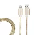 USB-Lightning кабель для iPhone/metall/gold/1m/REXANT 18-4249 REXANT