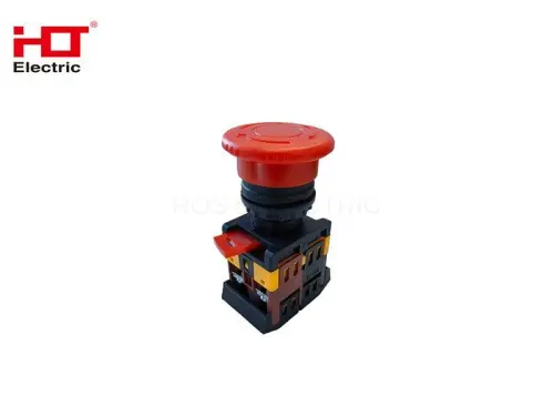 Кнопка AE-22 поворотная блокировка NO+NC Грибок 230В IP40 HLT ELECTRIC 085-07-040 - Ros-Electric