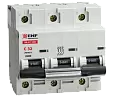 Автоматический выключатель ВА 47-100, 3P 125А (D) 10kA EKF mcb47100-3-125D EKF/ЭКФ