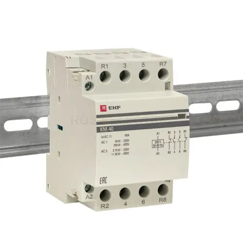 Контактор модульный КМ 40А 2NО+2NC (3 мод,) PROxima EKF km-3-40-22 - Ros-Electric