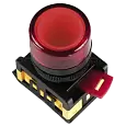 Лампа AL-22TE сигнальная d22мм красный неон/240В цилиндр BLS30-ALTE-K04 IEK/ИЭК