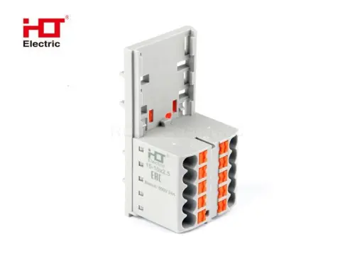 Распределительный Блок ПНК-15-10x2.5мм2 крепление PAD-NS15/35 HLT ELECTRIC 081-27-020 - Ros-Electric