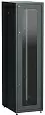 ITK Шкаф сетевой напольный LINEA E 42U 600х800мм стеклянная передняя дверь задняя металлическая черн LE05-42U68-GM ITK/ИТК