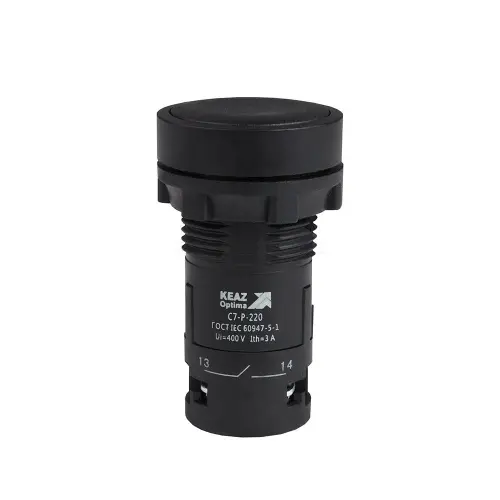 C7-P-202 Кнопка черная 2НЗ XB7NA24 КЭАЗ 362037 - Ros-Electric