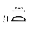 Профиль накладной для светодиодной ленты FERON CAB264 «накладной», цвет серебро, в комплекте 2 заглу 10361 FERON