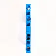 LD553-2-40 ЗНИ Зажим самозажимной, 3-проводной проходной 4.0 мм²  (JXB ST 4), синий 39970 STEKKER