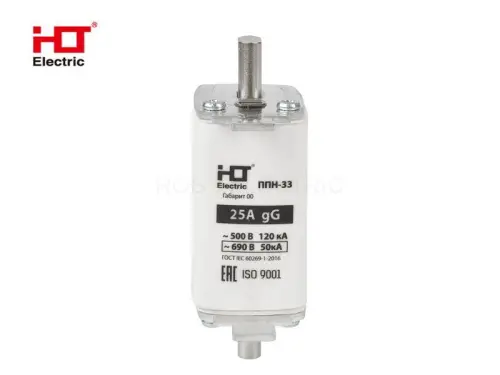 Плавкая вставка предохранителя ППН-33, габарит 00, 160/25А HLT ELECTRIC 091-01-022 - Ros-Electric