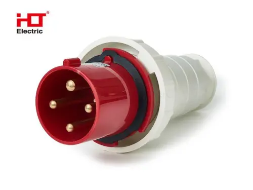 Вилка 034 3Р+РЕ 63А 380В IP54 HLT ELECTRIC 083-03-08 - Ros-Electric