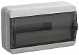 TEKFOR Корпус пластиковый КМПн-18 IP65 черная прозрачная дверь IEK TF5-KP72-N-18-65-K03-K02 IEK/ИЭК