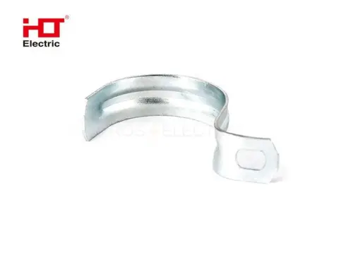 Скоба металлическая однолапковая d 31-32 мм (уп./50шт.) HLT ELECTRIC 084-25-009 - Ros-Electric
