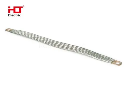 Шлейф заземления плоский луженый ПЗ 16-300 M8 (4шт./уп) HLT ELECTRIC 081-37-010 - Ros-Electric