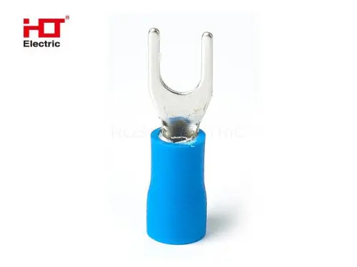 Наконечники НВИ 2.5-6 вилка 1.0-2.5мм синий (уп./100 шт) HLT ELECTRIC 084-04-18 - Ros-Electric