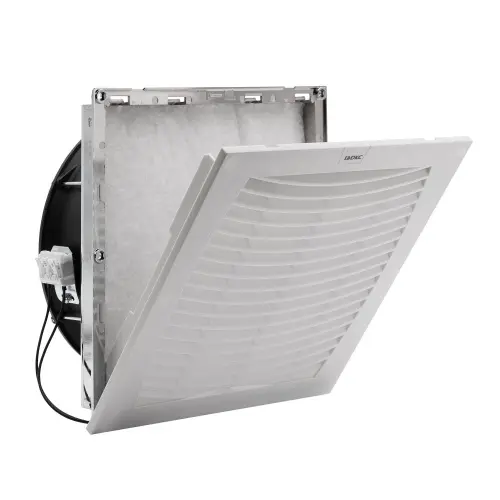 Вентилятор с фильтром ЭМС 500 м3/ч, 230В AC, 255х255 мм, IP54 DKC R5MCV25230 - Ros-Electric