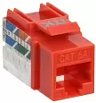 ITK Модуль Keystone Jack кат.6A UTP 110 IDC 90град красный CS1-1C6AU-11-04 ITK/ИТК