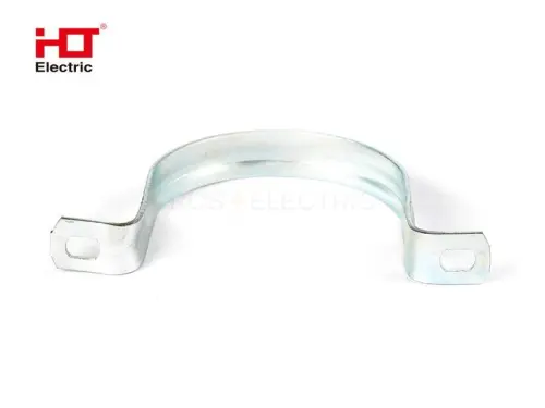 Скоба металлическая двухлапковая d 60-63 мм (уп./50шт.) HLT ELECTRIC 084-25-061 - Ros-Electric