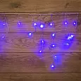 Гирлянда Айсикл (бахрома) светодиодный, 1,8 х 0,5 м, прозрачный провод, 230 В, диоды синие 255-013 NEON-NIGHT