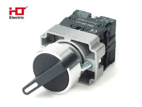 Переключатель BJ25 черный 2 положения I-0 длинная ручка 1з+1р IP20 HLT ELECTRIC 085-17-088 - Ros-Electric