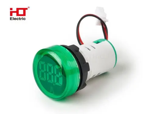 Индикатор тока AD-22 (LED) d22мм зеленый IP54 HLT ELECTRIC 085-06-257 - Ros-Electric