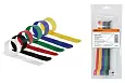 Набор хомутов-липучек НХЛ 16х210 мм 6 цветов по 2 штуки (12 шт) SQ0515-0761 TDM/ТДМ
