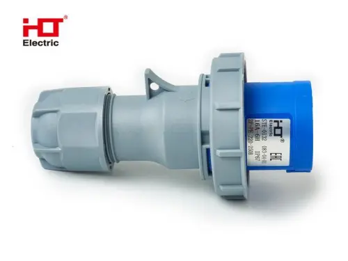 Вилка кабельная 0132 16А 2Р+РЕ 220В-250B IP67 HLT ELECTRIC 083-04-01 - Ros-Electric