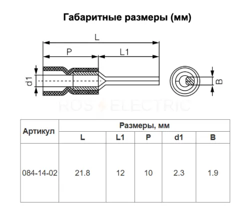 НкИш 1.5-2.5 синий (уп./100 шт) HLT ELECTRIC 084-14-02 - Ros-Electric