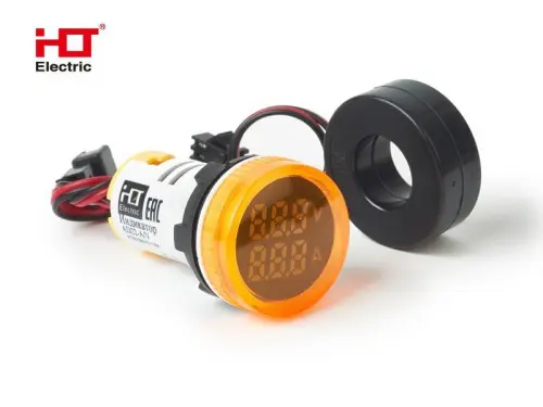 Индикатор значения тока и напряжения AD-22 (LED) d22мм желтый IP54 HLT ELECTRIC 085-06-261 - Ros-Electric