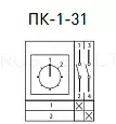Переключатель кулачковый ПК-1-31 25А 1P "1-2" EKF PROxima pk-1-31-25 EKF/ЭКФ
