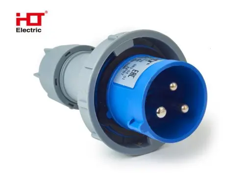 Вилка кабельная 0132 16А 2Р+РЕ 220В-250B IP67 HLT ELECTRIC 083-04-01 - Ros-Electric