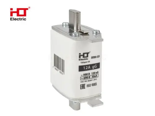 Плавкая вставка предохранителя ППН-33, габарит 00, 160/12А HLT ELECTRIC 091-01-019 - Ros-Electric