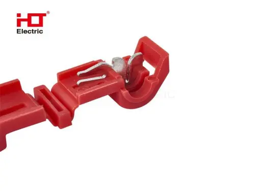 Зажим-ответвитель ОВ T-1 0.5-1.5 мм² красный (уп./100 шт) HLT ELECTRIC 084-12-010 - Ros-Electric