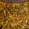 Гирлянда "Светодиодный Дождь" 2х1,5м, постоянное свечение, прозрачный провод, 230 В, цвет: Золото, 3 235-308 NEON-NIGHT