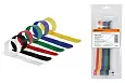 Набор хомутов-липучек НХЛ 16х310 мм 6 цветов по 2 штуки (12 шт) SQ0515-0763 TDM/ТДМ