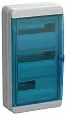 TEKFOR Корпус пластиковый КМПн-36 IP65 синяя прозрачная дверь IEK TF5-KP72-N-36-65-K03-K07 IEK/ИЭК