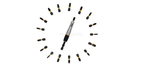 Набор бит ударных PZ/PH/Tx Impact с держателем бит Impact в кейсе, 19 шт Felo 02071946 - Ros-Electric