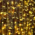 Гирлянда "Светодиодный Дождь" 2х1,5м, постоянное свечение, прозрачный провод, 230 В, цвет: Золото, 3 235-308 NEON-NIGHT