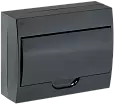 Корпус модульный пластиковый навесной ЩРН-П-12 черный черн. дв. IP41 MKP13-N-12-41-K02 IEK/ИЭК