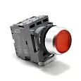 Кнопка с фиксацией MP2-21R(LED) в сборе d22мм/24В 1з+1р красная с подсветкой SQ0747-0025 TDM/ТДМ