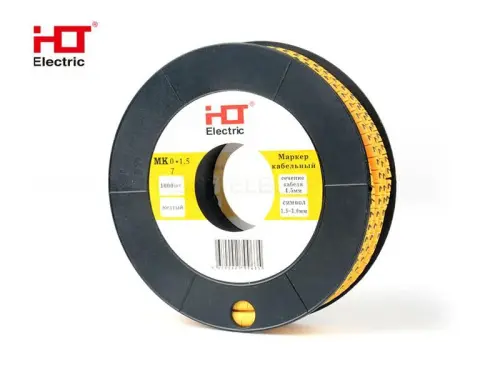 Маркер МК0- 1,5мм символ "7"  1000шт/упак HLT ELECTRIC 084-08-08 - Ros-Electric