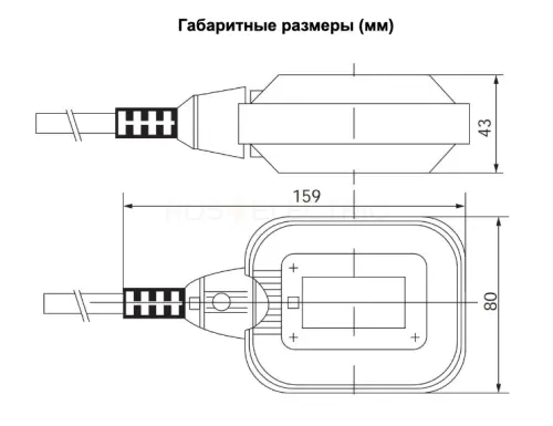 Выключатели поплавковые TSY-2 шнур 3M 16A синий-желтый HLT ELECTRIC 085-24-05 - Ros-Electric