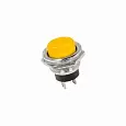 Выключатель-кнопка  металл 250V 2А (2с) (ON)-OFF  Ø16.2  желтая  REXANT 36-3354 REXANT