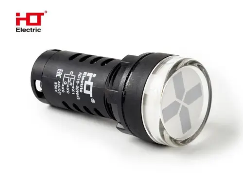 Лампа - индикатор разъединителя 230V AC/DC d22мм IP40 Красный/Зеленый HLT ELECTRIC 085-06-401 - Ros-Electric
