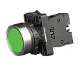 Кнопка в пластиковом корпусе зеленая IP65 BV1-CA31 ELVERT