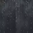 Гирлянда "Светодиодный Дождь" 2х9м, эффект водопада, черный провод, 230 В, диоды БЕЛЫЕ 235-275 NEON-NIGHT