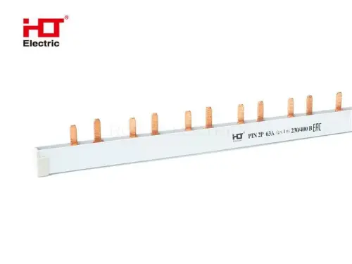 Шина соединительная типа PIN (штырь) 2Р 63А (дл.1м) HLT ELECTRIC 081-13-02 - Ros-Electric