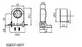 Патрон стоечный сквозной (крепление на боковые защелки) (1 500 шт.) G13 SQ0351-0017 TDM/ТДМ