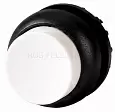 M22S-DH-W Головка кнопки выступающая без фиксации, цвет белый, черное лицевое кольцо 216639 EATON