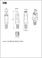 ITK Разъём RJ-45 UTP для кабеля кат.6 полевая заделка CS3-1C06U-Q ITK/ИТК