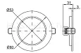 Светильник встраиваемый под лампу MR16 хром матовый LUVB0-GU05-1-K27 IEK/ИЭК