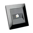 Розетка  STEKKER GLS00-7007-05 на 1 гнездо, -, -. Материал: поликарбонат, латунь, цвет черный, разме 39510 STEKKER